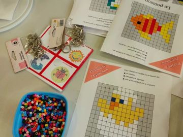 L'atelier est prêt pour cet après-midi ! On vous attend !!